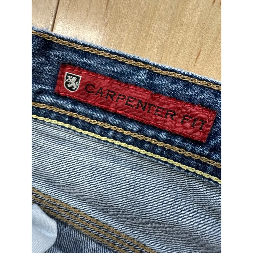 Vintage Tommy Jeans Shorts Mens 32 Blue Carpenter Denim Jorts Hilfiger Baggy